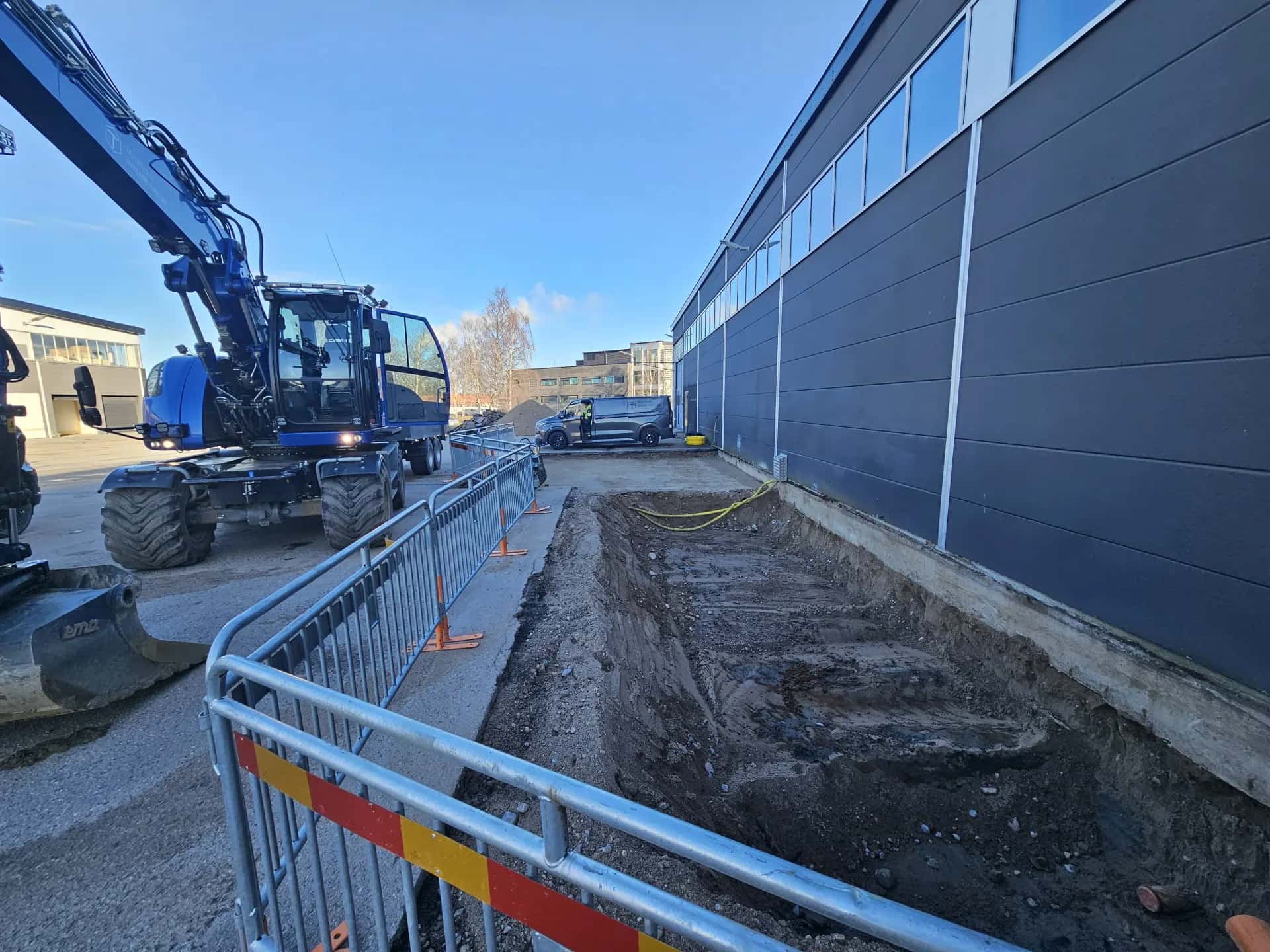 Konstruktören – industrigata – markarbete och anläggning utförd av Tallvillage Entreprenad i Örebro län